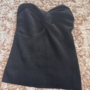 Elegant Black Strapless Top